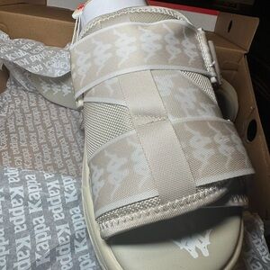 Kappa Light Tan Slide Sandals